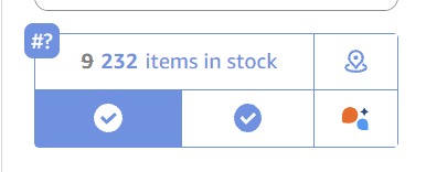 How Many widget showing 232 items in stock